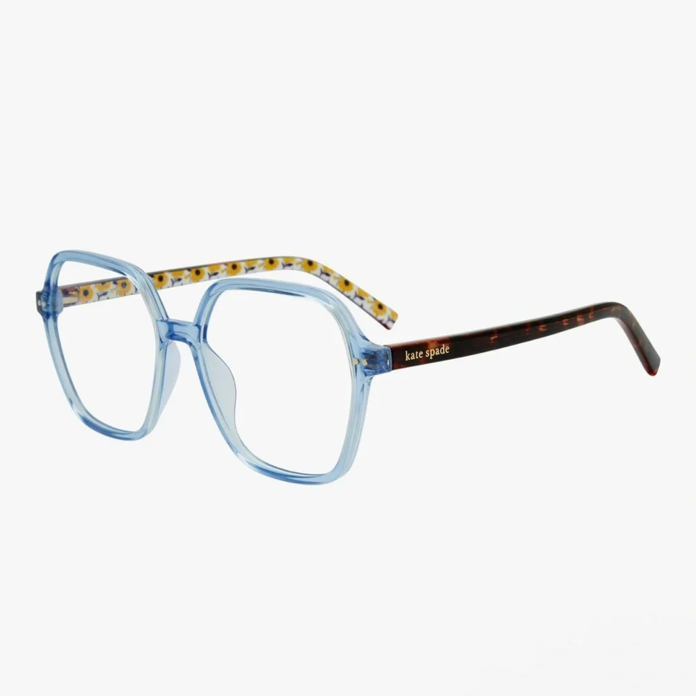 Kate Spade Zetta/BB Rectangular Reading Glasses, Blue Blockers - Picture 2 of 13